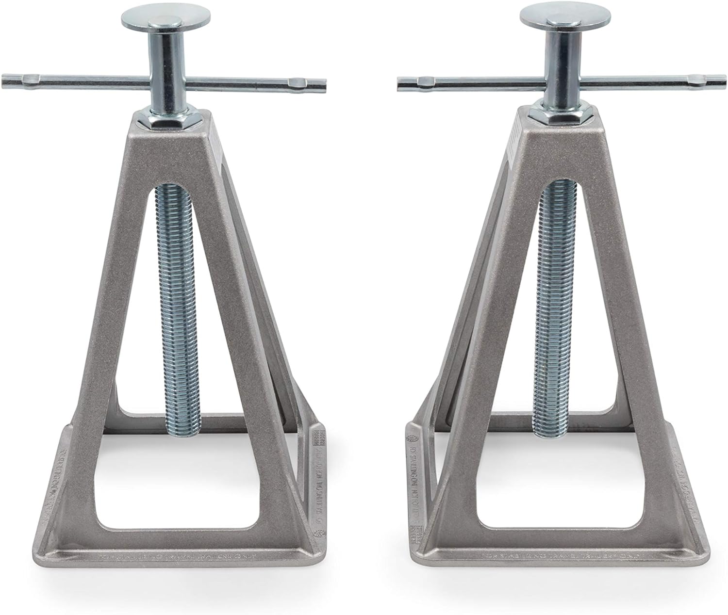 Camco 44561 Olympian Aluminum Stack Jacks, Stabilize and Level Your RV Or Camper - 2 Pack