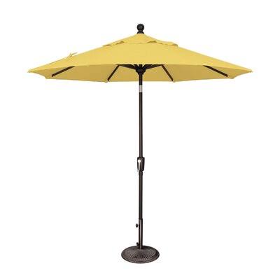 Launceston 7.5& Market Umbrella Sol 72 Outdoor Fabric Color: Banana, Frame Color: Black