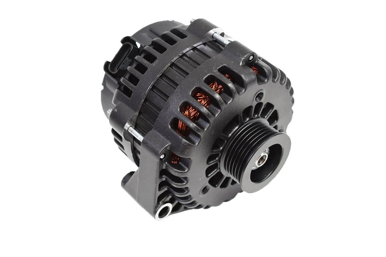 A-Team Performance GM AD244 Style High Output 220 Amp Alternator Black