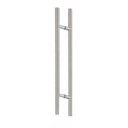 CRL 24LPBS Brushed Stainless 24x22 Extra Length Ladder Style Back-to-Back Pull Shower Door Hardware