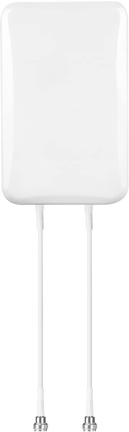 ZDTECH Cross Polarized MIMO Mount Panel Antenna Indoor 7-10dBi 3G/4G/LTE/5G with Dual N Female Connector for Verizon AT&T Sprint Cell Phone Signal Booster Repeater Cellular Amplifier(698-4000MHz) Pack of 2