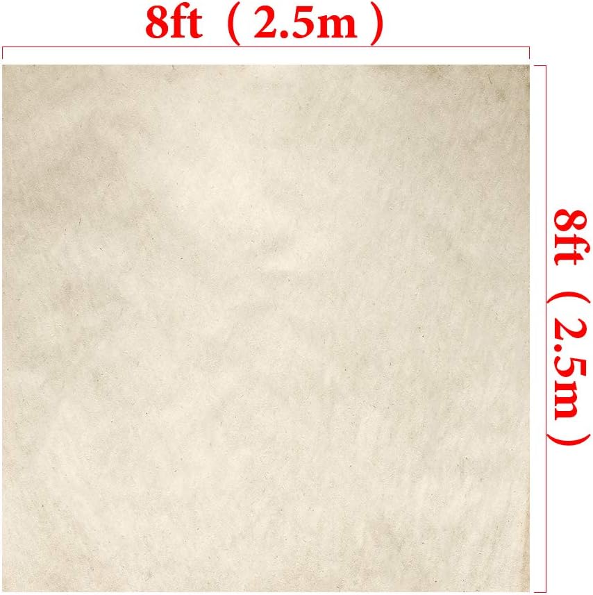 Kate8ft(W) x8ft(H) Ivory Portrait Photography Backdrop Abstract Photo Background Old Paper Grunge Photo Studio Props for Photography Free Wrinkles Cotton Cloth Props
