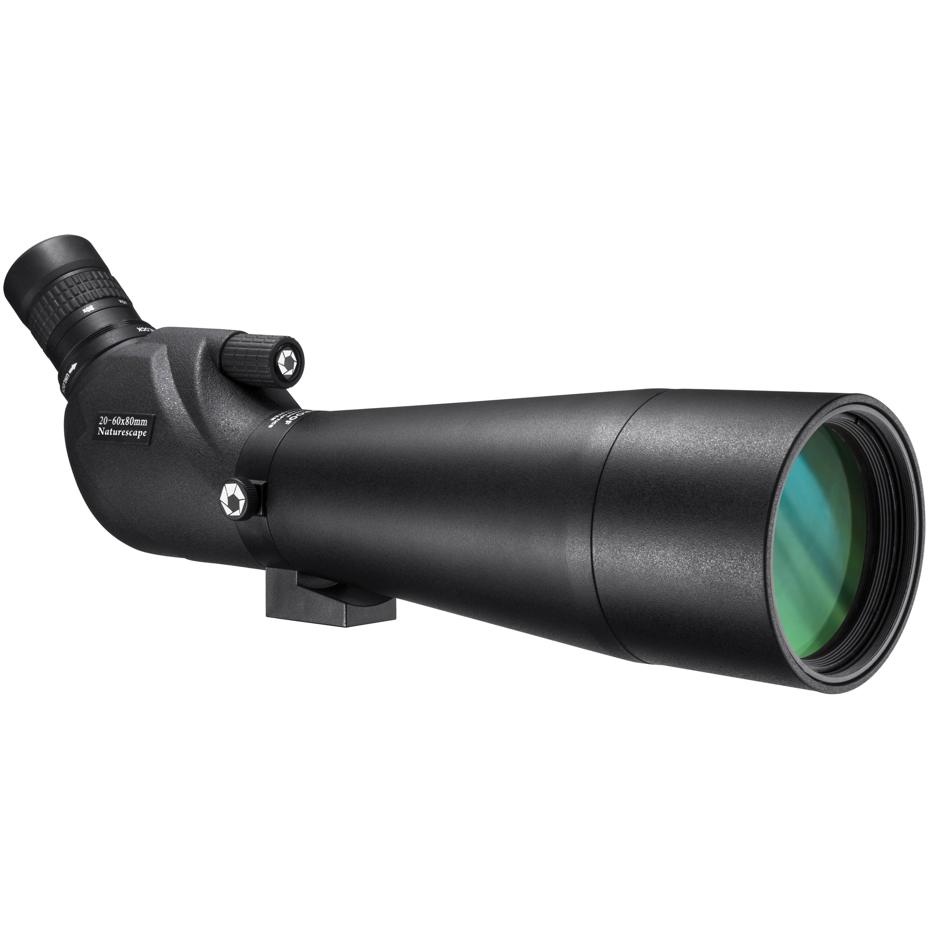 Barska 20-60x80 WP Naturescape Spotting Scope Angled w/Tripod Black