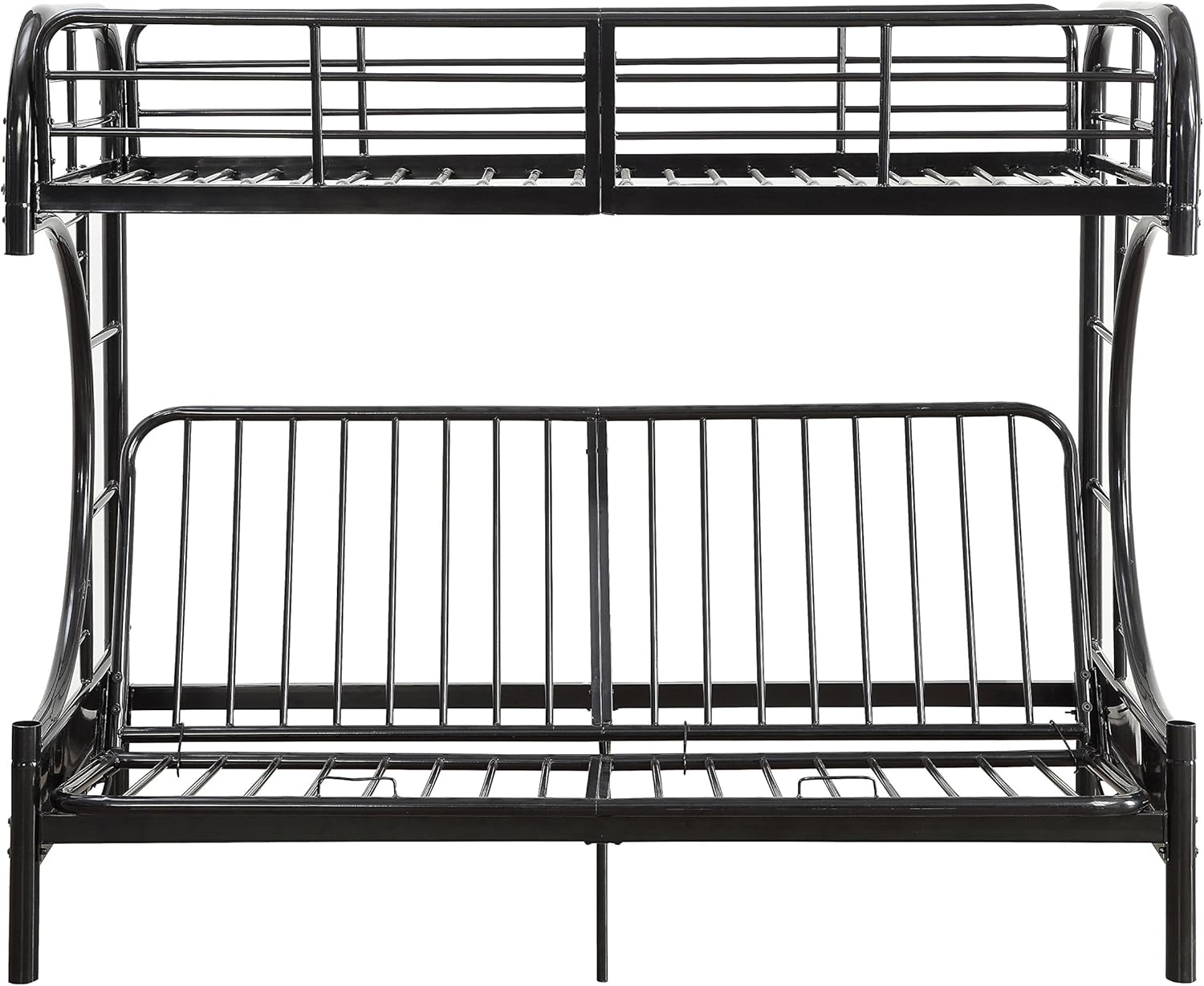 ACME Furniture bed, Twin Top Bunk over Full/Futon Bottom Bunk, Black