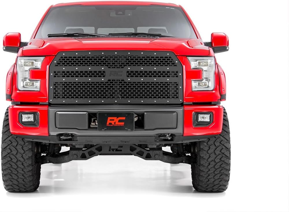 Rough Country Custom Black Mesh Grille for 2015-2017 F-150-70191