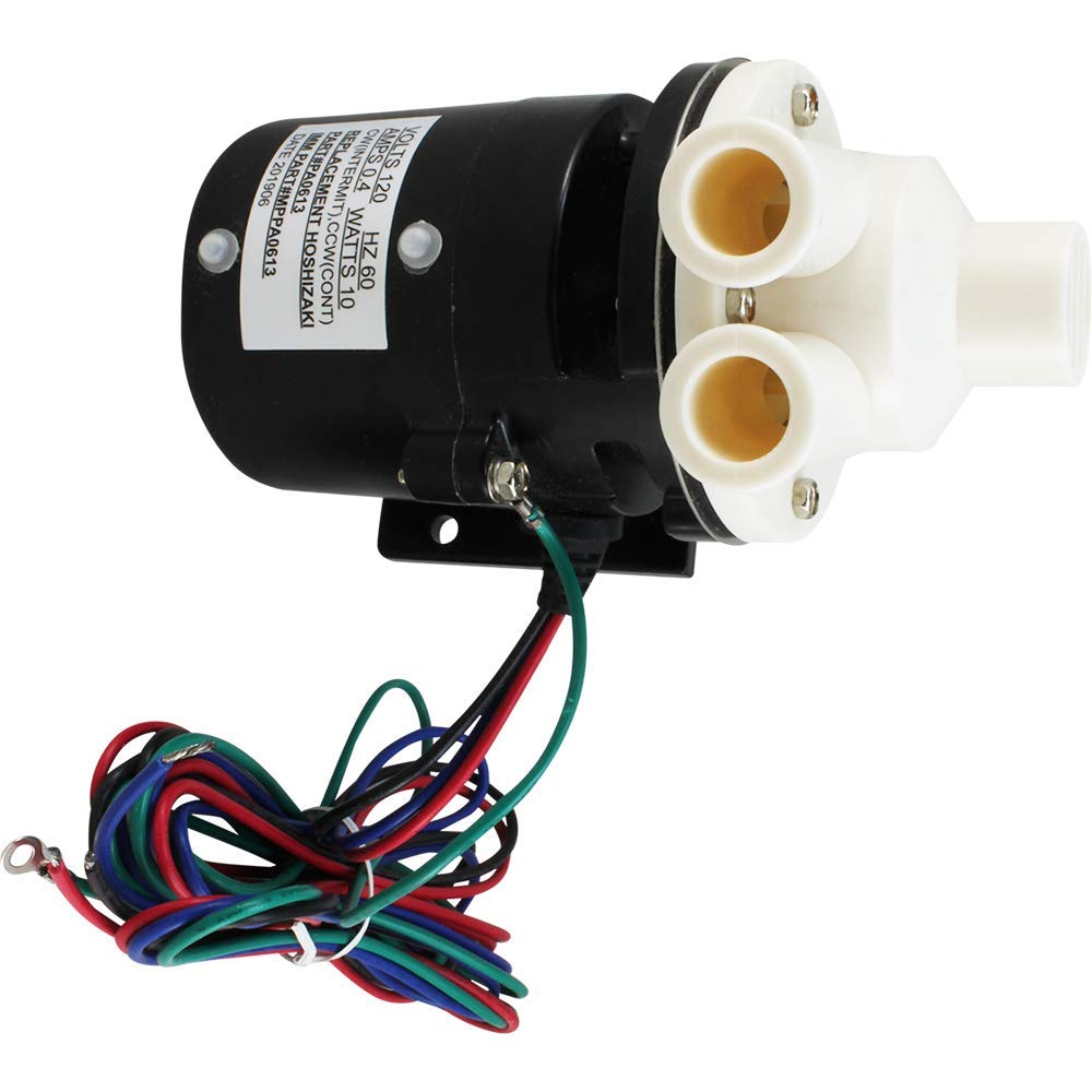 Pump Motor Assembly Replacement for Hoshizaki PA0613 Includes Capacitor New Improved Packaging