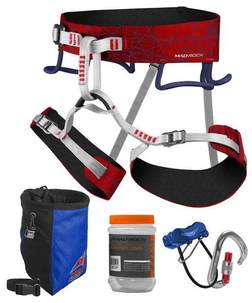 Mad Rock Mars Harness 4.0 Deluxe Climbing Package Red, Xs