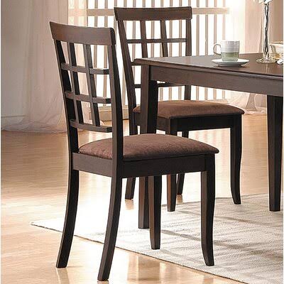 Belleterre Ladder Back Side Chair in Dark Brown Red Barrel Studio