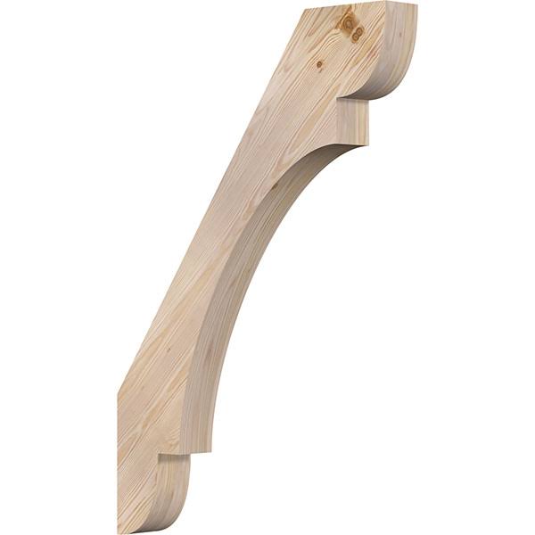 Ekena Millwork 3 1/2x22W x 26x22D x 38x22H Olympic Smooth Brace, Douglas Fir