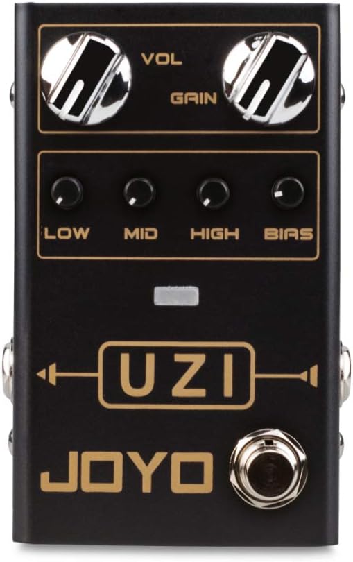 JOYO UZI R-03 R Series Distortion Heavy Metal Pedal with BIAS Switch Between American and British Distortion for Electric Guitar Effect (R-03) Pack of 2