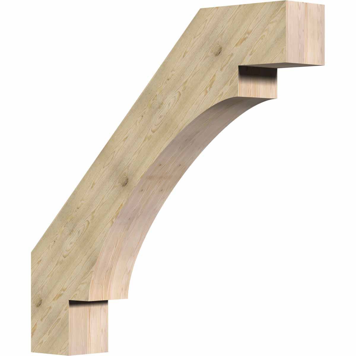 Ekena Millwork BRC06X36X36MRC00RDF 6x22W x 36x22D x 36x22H Merced Rough Sawn Brace, Douglas Fir
