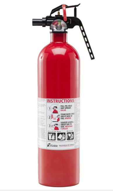 Kidde FA110 Multi Purpose Fire Extinguisher 1A10BC, 4 Pack