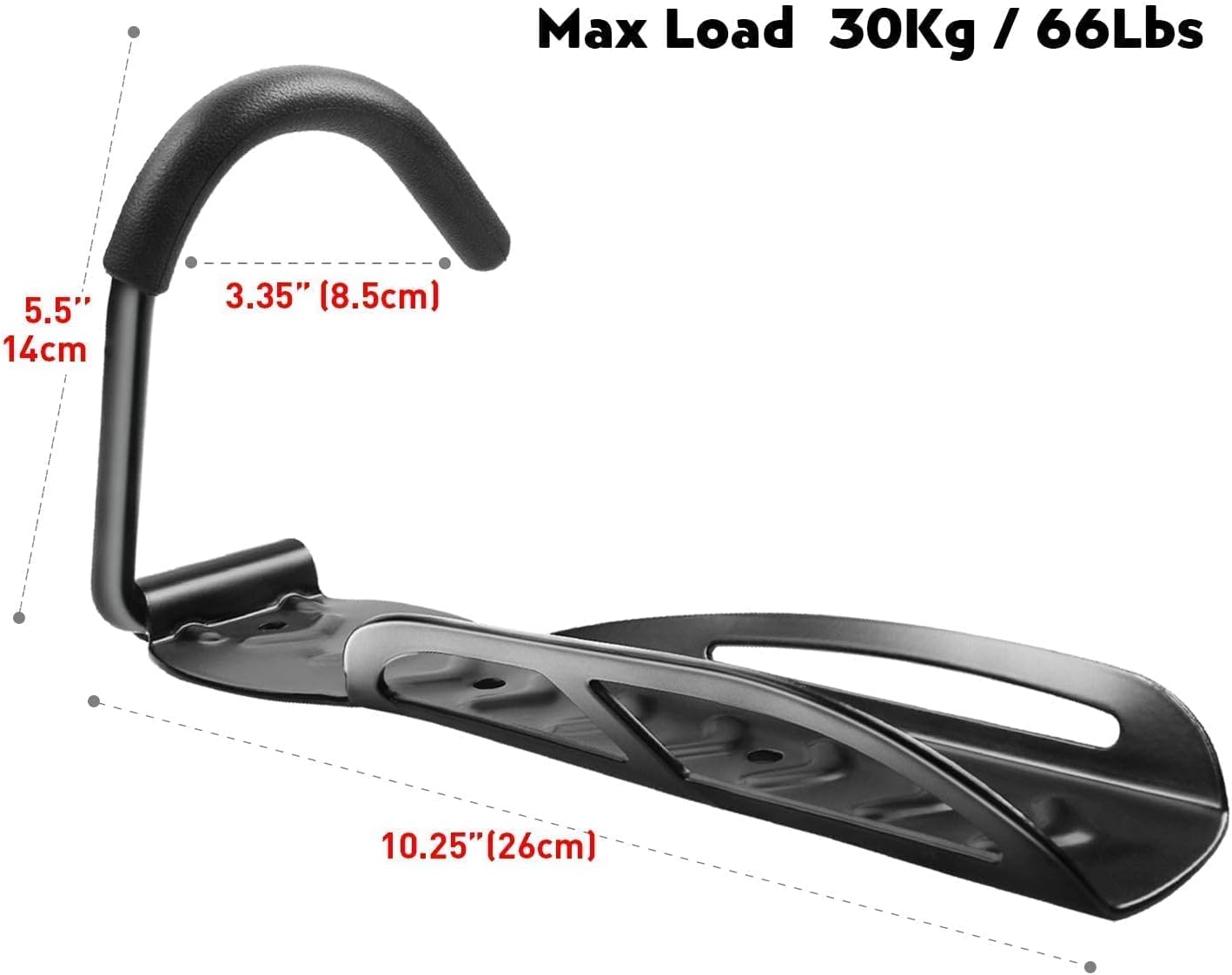 WINWEND Bike Mount Wall, 4PCS Garage Bike Rack Vertical Bike Hangers for Garage Indoor Bike Storage