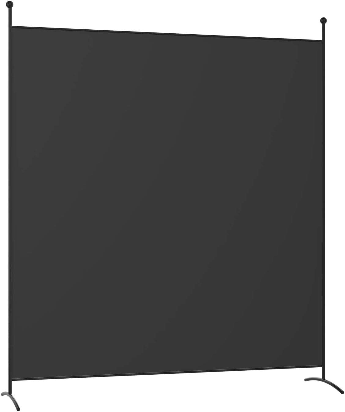 Giantex 6 Ft Single Panel Room Divider, Office Privacy Screen with Steel Base, Freestanding Partition Protective Wall Furniture, Wall Divider for Home Dorm Restaurant (White) Pack of 2