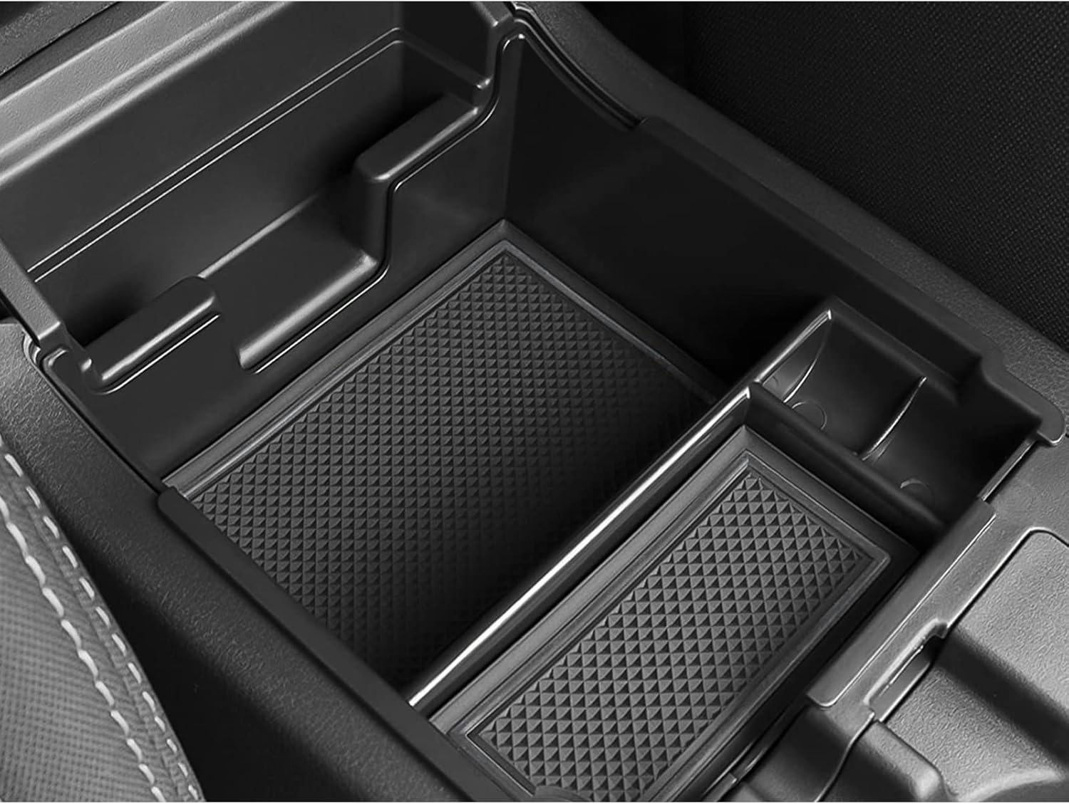 ZCLINKO Center Console Organizer for 2017+ Subaur Impreza/2018+ Subaur Crosstrek SVU Armrest Storage Box Interior Accessories Armrest Organizer ABS Material Tray Glove Pallet Secondary Storage(Black)