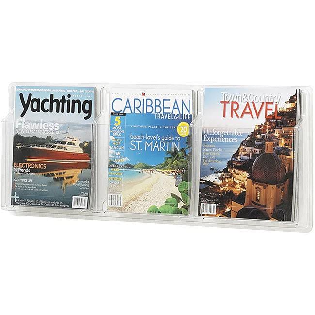 Safco Reveal 3 Magazine Display Rack 5624CL