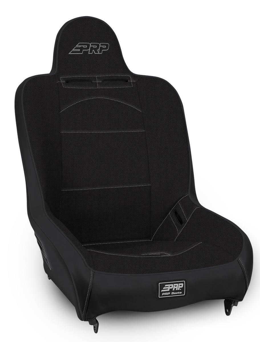 Premier High Back Suspension Seat Black with Red Outline PRP SEATS A100110-57
