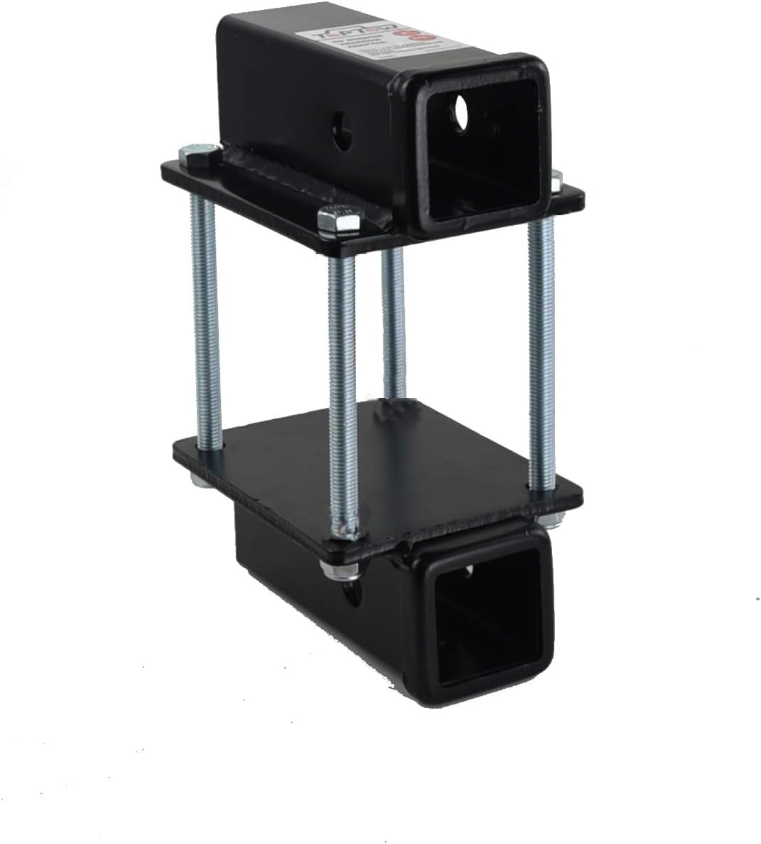 TOPTOW RV Bumper Dual Hitch Receiver Adapter for 4 in X 4 in and 4.5 in X 4.5 in Bumpers, Fits for Bike Racks, Cargo Carriers Camper-on