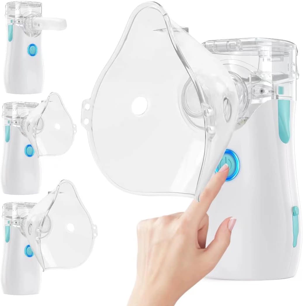 Nebulizer Machine for Adults and Kids,Portable Nebulizer of Cool Mist,Handheld Mesh Nebulizer, Mist Adjustable Steam Inhaler,Steam Inhaler for Travel or Home Daily Use