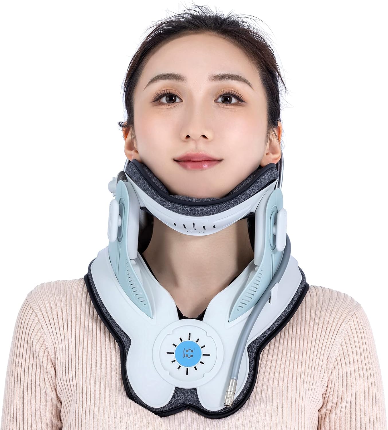 Alphay 2022 New Upgrade Cervical Neck Traction Device, Adjustable Air Pump Cervical Traction Device, Neck Pain Relief and Relaxation, Home Neck Support Cervical Support