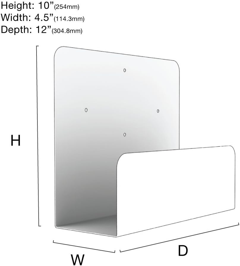 Oeveo Side Mount 143-10H x 4.5W x 12D | Computer Wall Mount for SFF Desktop Computers SCM-143 Pack of 2
