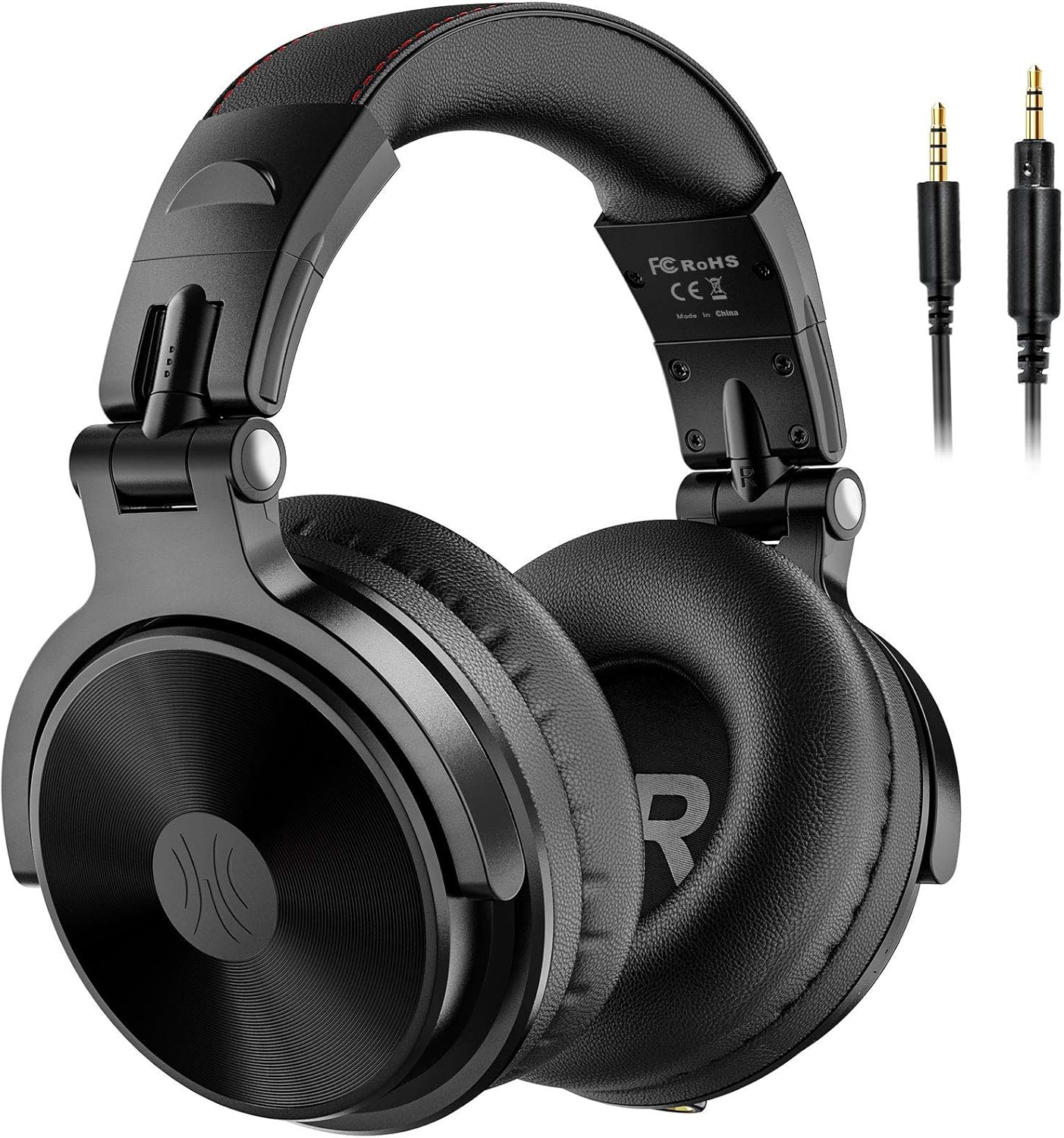 OneOdio Bluetooth Over Ear Headphones - Wireless/Wired 110 Hrs Stereo Bluetooth Headsets Foldable Headset with Deep Bass 50mm Neodymium Drivers for PC/Phone - Studio Wireless(Y80B) Pack of 2