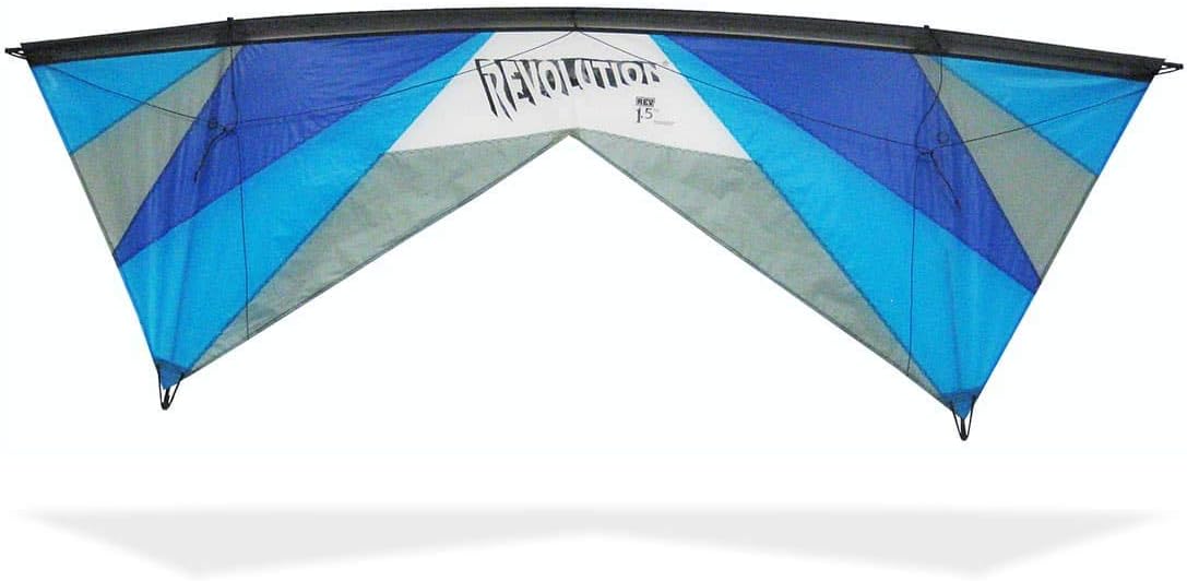 REVOLUTION Kites EXP Sport Wing Kite with Reflex Technology (Handles / Line Set / Instruction Manual / 1 Spare Shaft) (Green / Black)