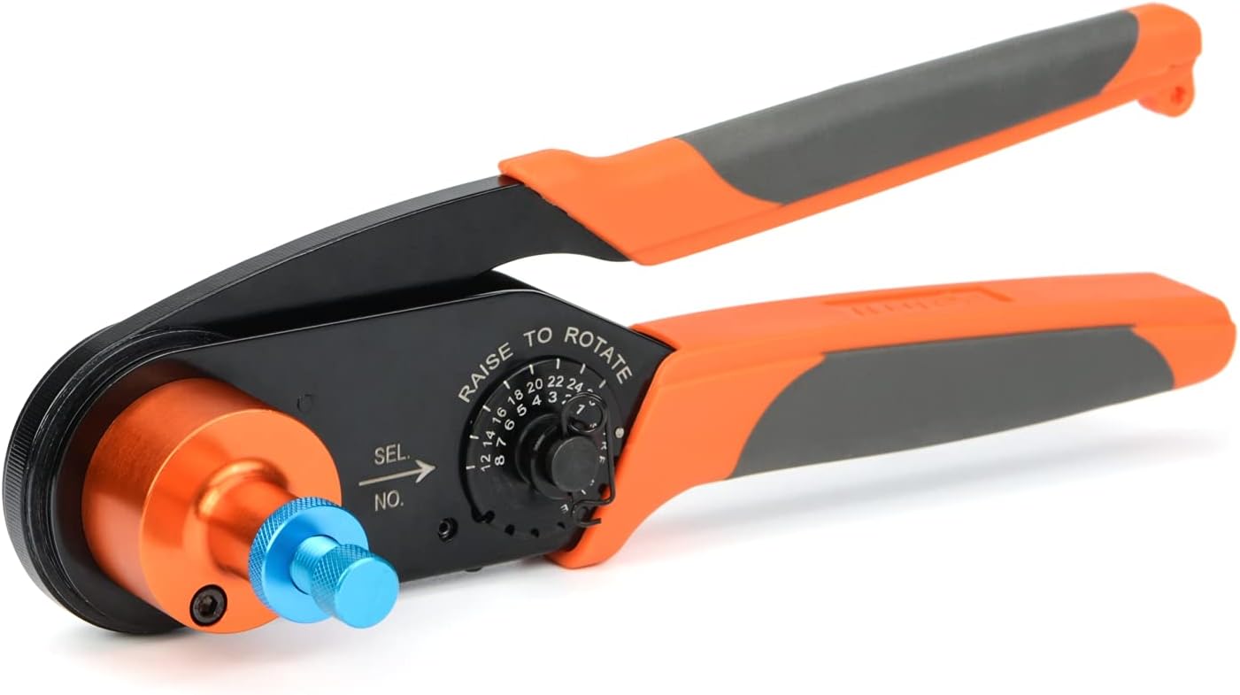 IWISS Deutsch Crimper for Solid Contacts(Size 12, 16, 20) Deutsch DT, DTM, DTP Connectors, Amphenol AT Pins