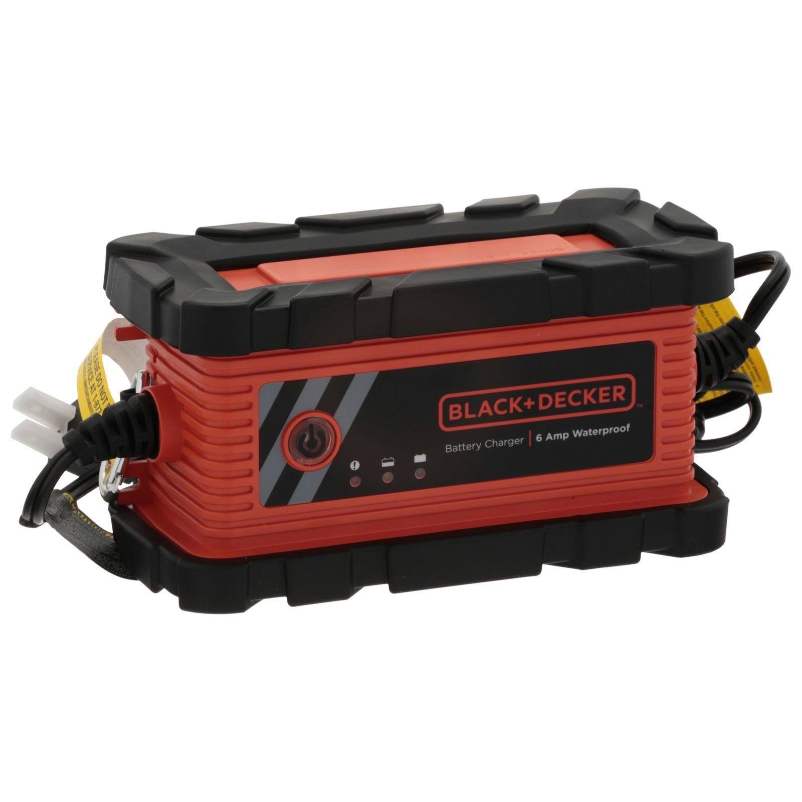 Black u0026 Decker BC6BDW Waterproof Battery Charger-maintainer 6 Amps
