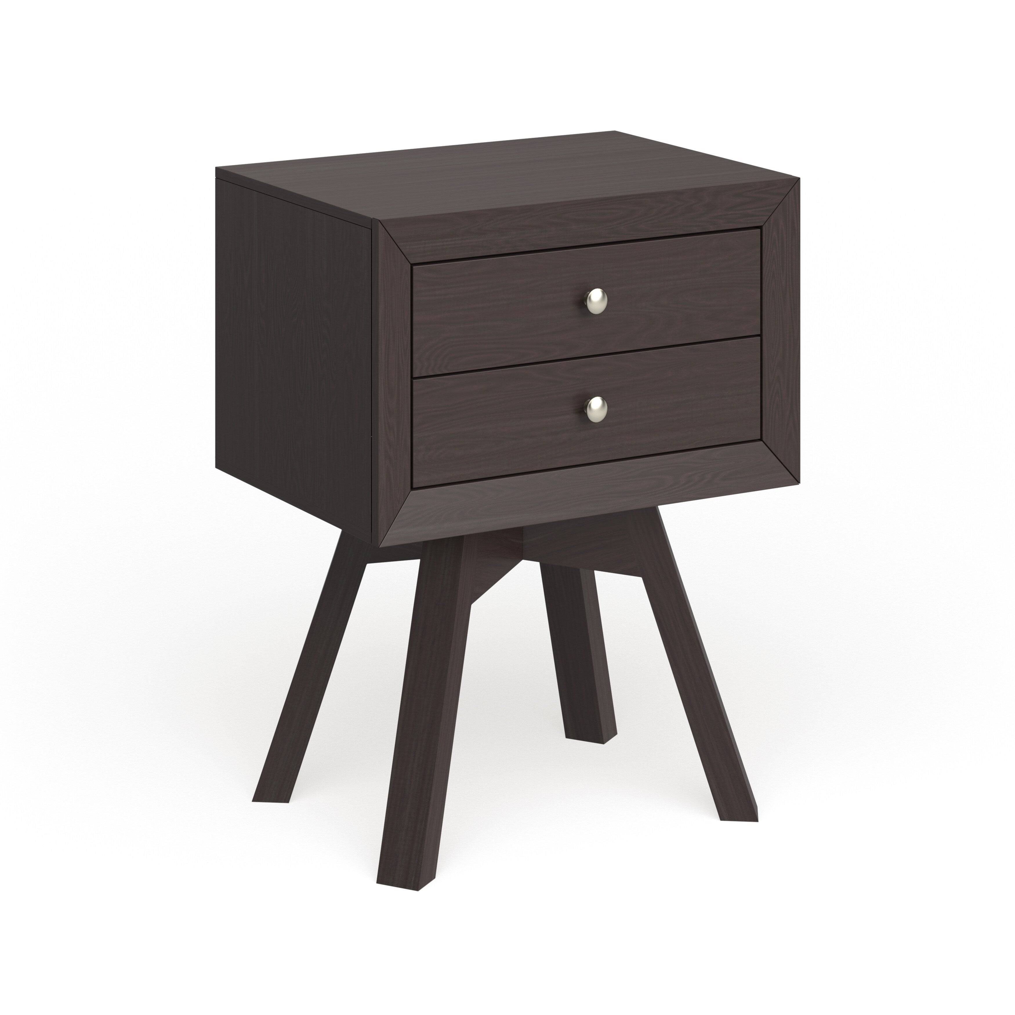 Baxton Studio Warwick Brown Modern Accent Table and Nightstand