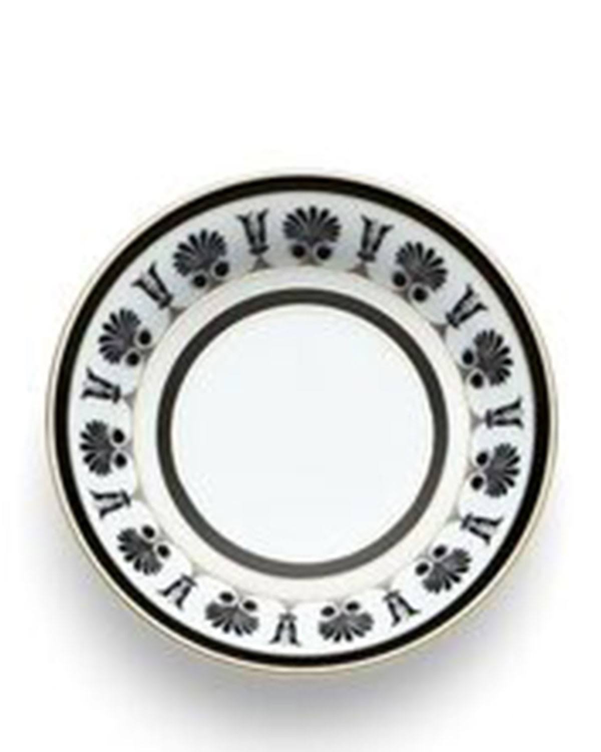 Richard Ginori Palmette Tea Saucer - Black/Gold