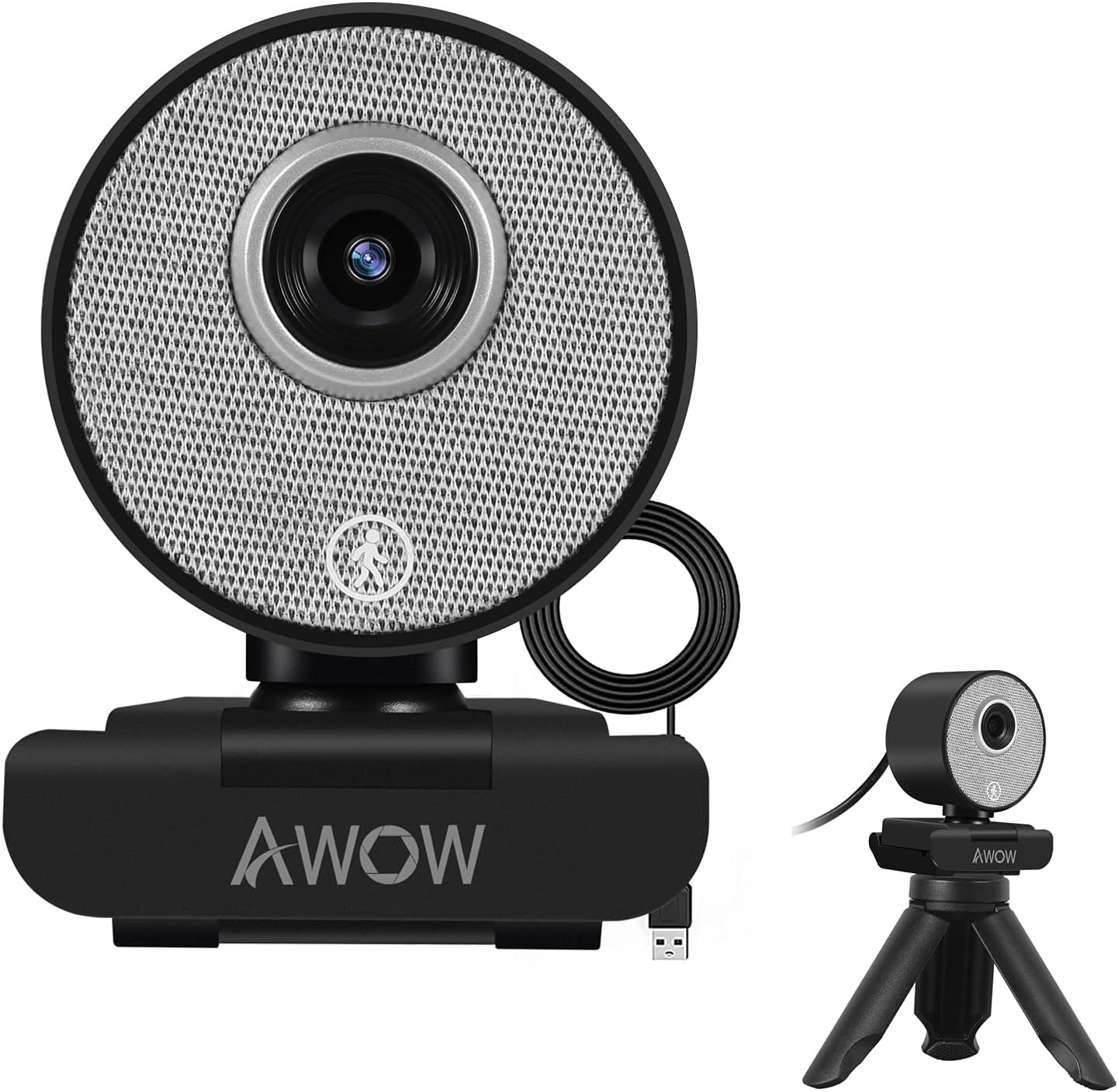 AI Humanoid Auto Tracking Webcam 1080P - AI Face Recognition Auto Zoom HD Camera Light Correction Plug & Play Suitable for Win10 Mac OS Linux Video Calls Meetings Online Courses Games