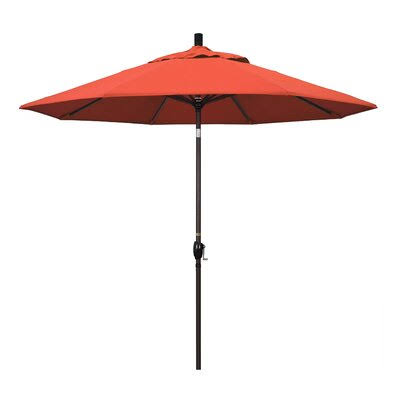 Sol 72 Outdoor Carina 9& Market Umbrella Fabric Color: Olefin-Sunset, Frame Color: Stone Black