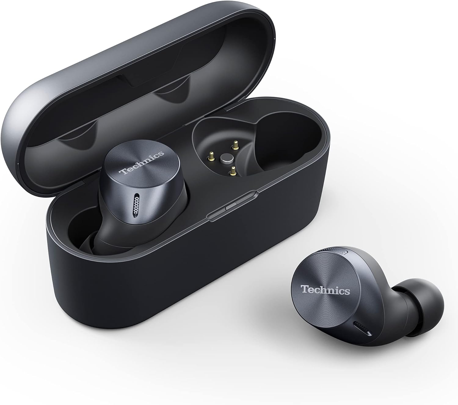 Technics True Wireless Earbuds with Advanced Noise Cancelling, High-Fidelity Bluetooth Ear Buds with Multi-Point Connectivity, Impressive Call Quality Using JustMyVoice Technology- EAH-AZ60-K (Black)