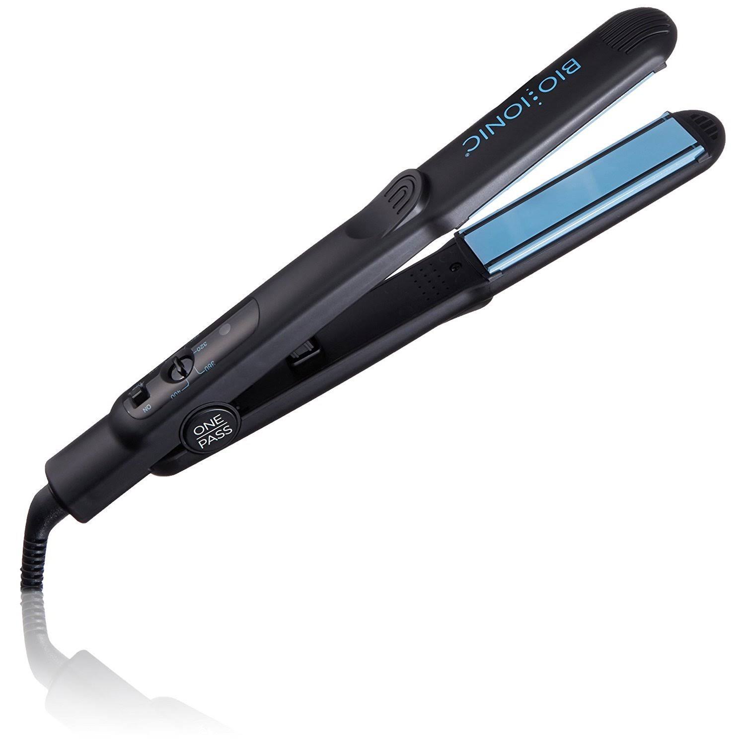 Bio Ionic One Pass 1.5x22 Straightening Iron, Black