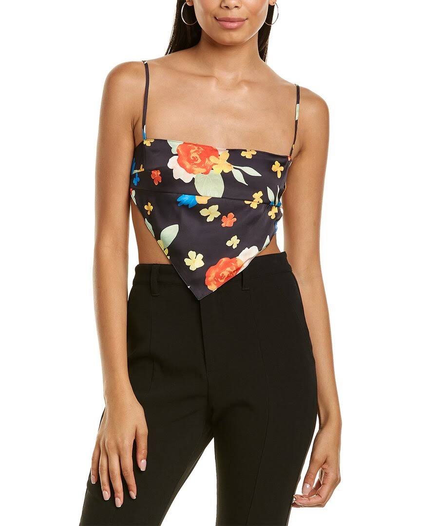 Danielle Bernstein Bandana Top, Black / Regular 12 (L)