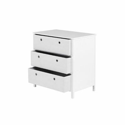 Leiser 3 Drawer Bachelor's Chest Ebern Designs Color: White