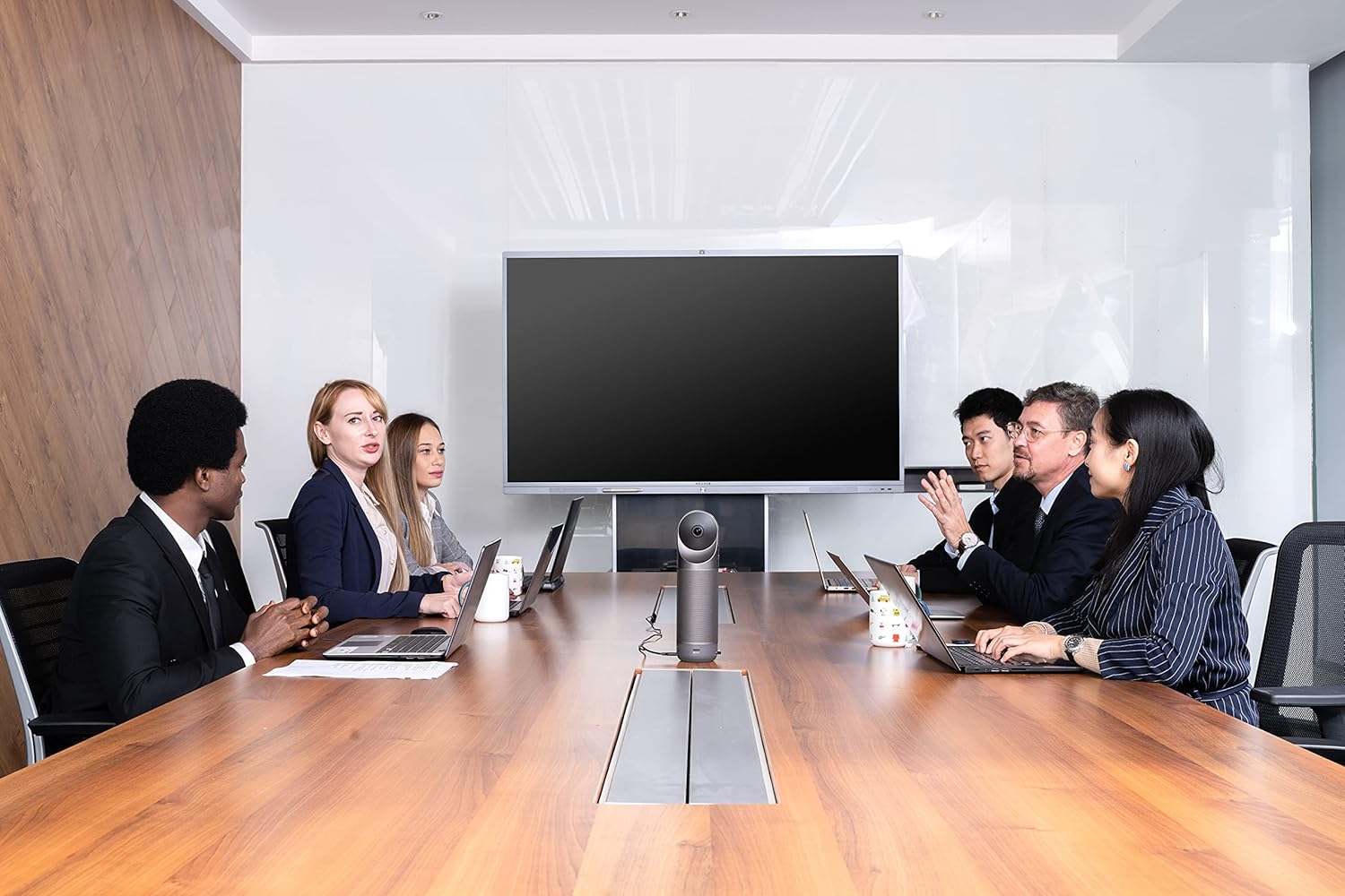 KanDao Meeting Pro 360 Conference Room Camera Hybrid Meeting Camera with Conference Platform, Smart Identifes Tracing and Auto Zooming