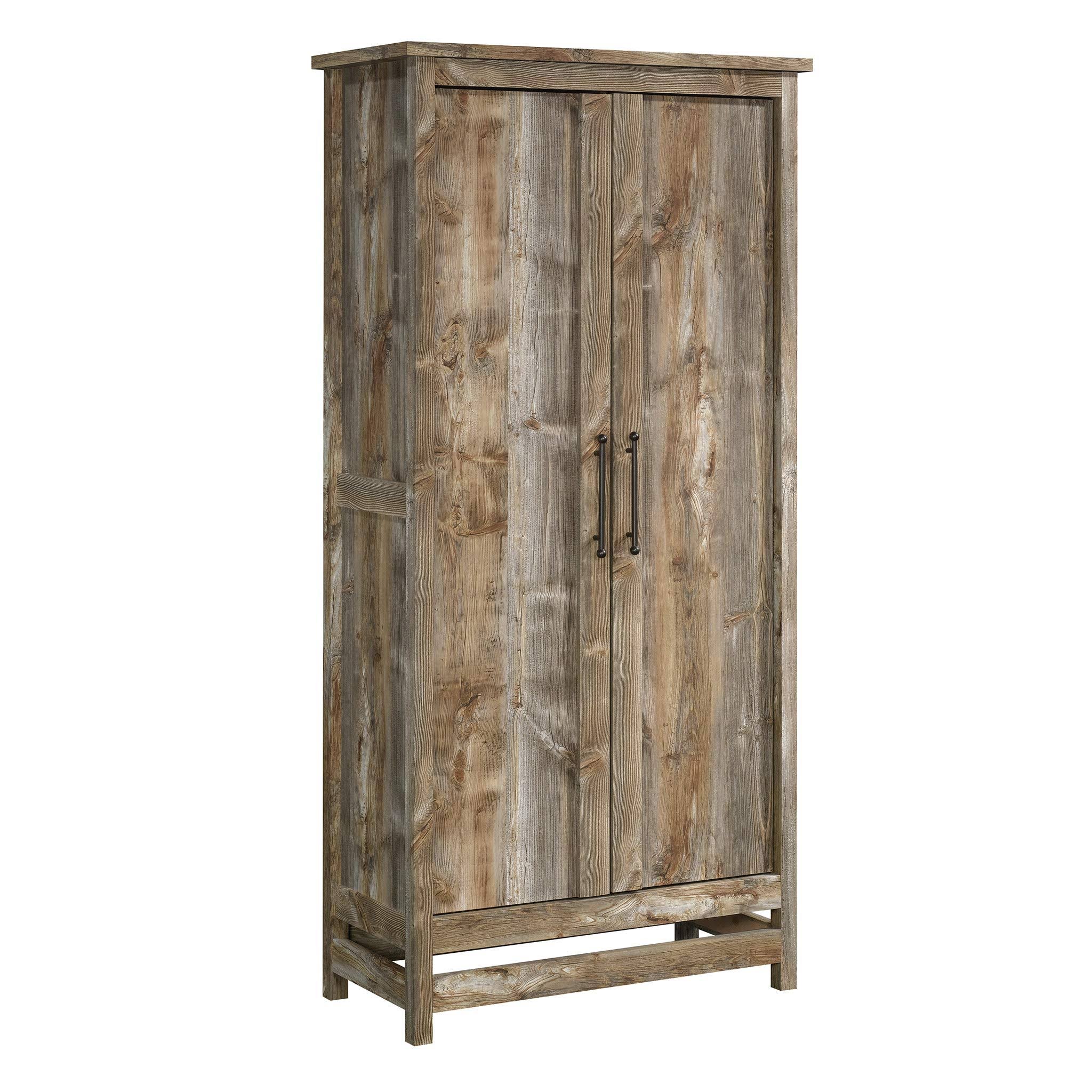 Sauder Granite Trace 72x22H Storage Cabinet, Rustic Cedar
