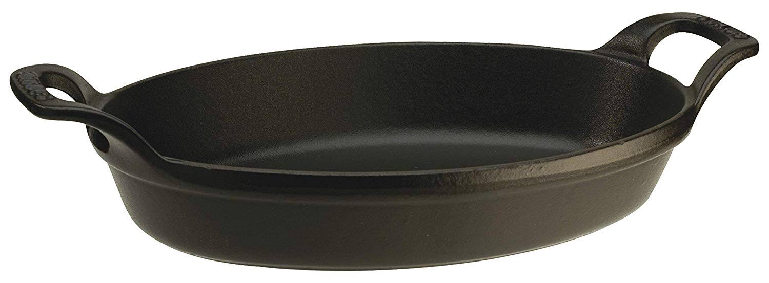 Staub Oven Dish Oval 32cm Black