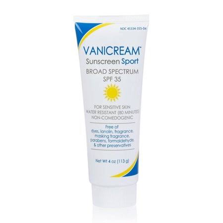 Vanicream Sunscreen Sport, SPF 35 4 oz (Pack of 4)