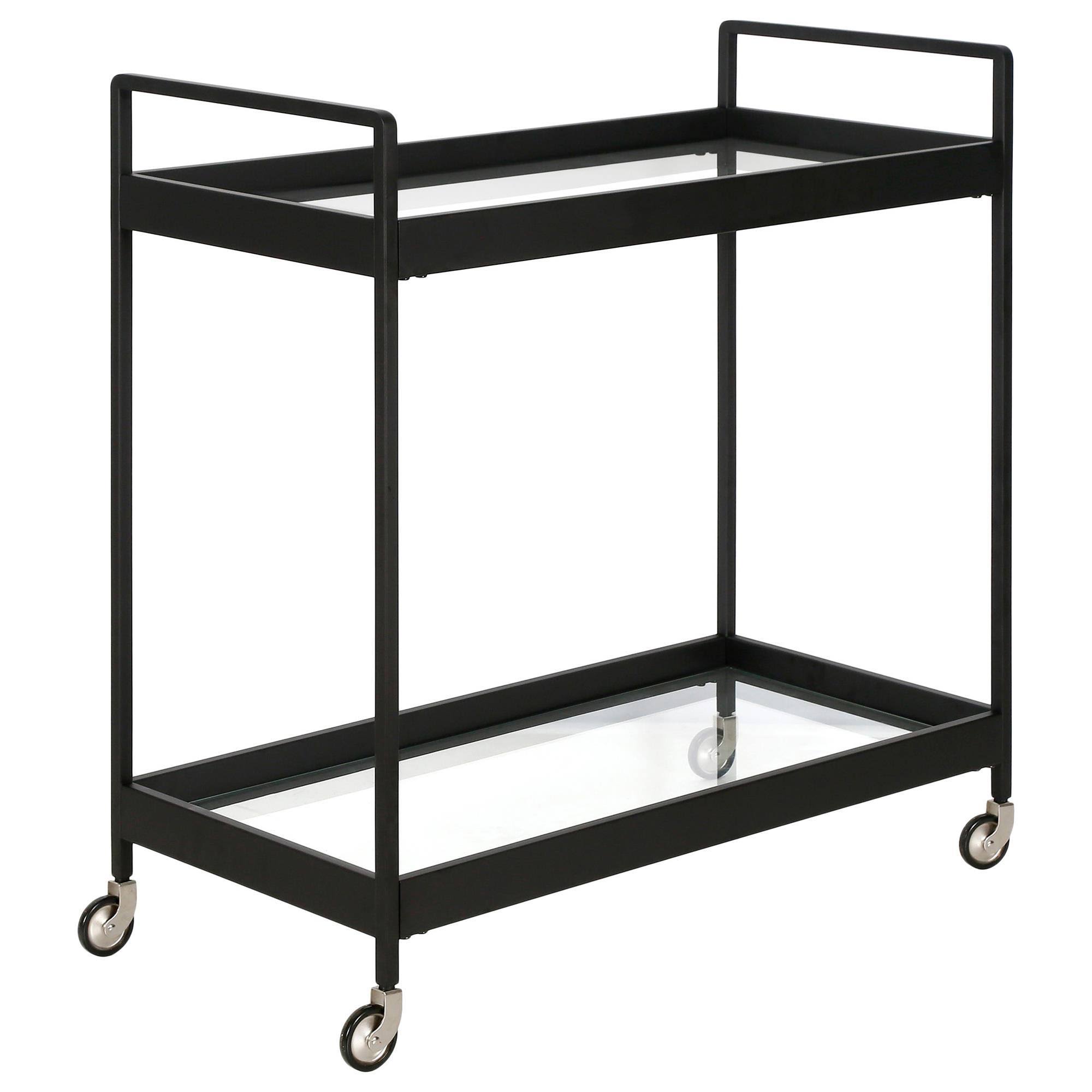 Cooper Blackened Bronze Bar Cart - Hudson u0026 Canal BC0544