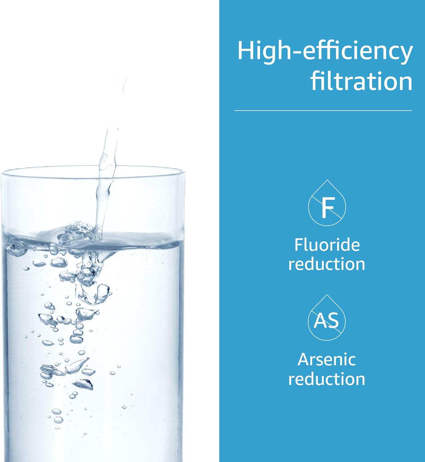 AQUA CREST Fluoride Water Filter, Fluoride / Arsenic Reduction Water Filter, Compatible with Gravity Filtration System (Pack of 2) Pack of 2