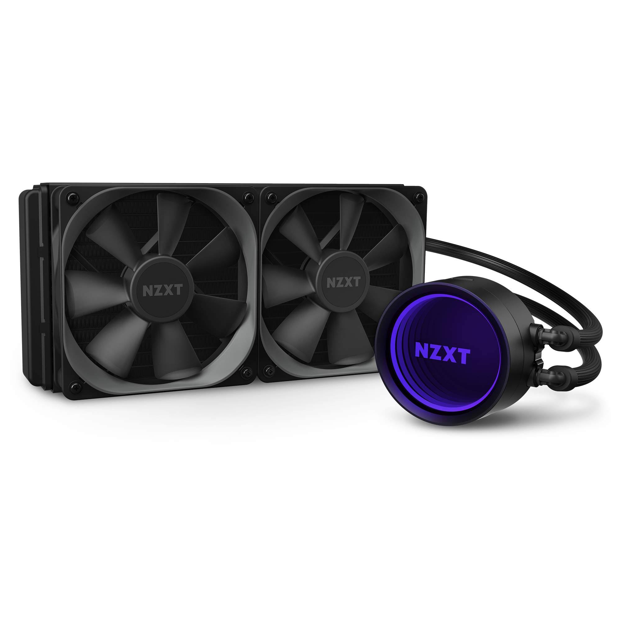 NZXT - Kraken X53 RGB All-in-one 240mm Radiator CPU Liquid Cooling System - Black
