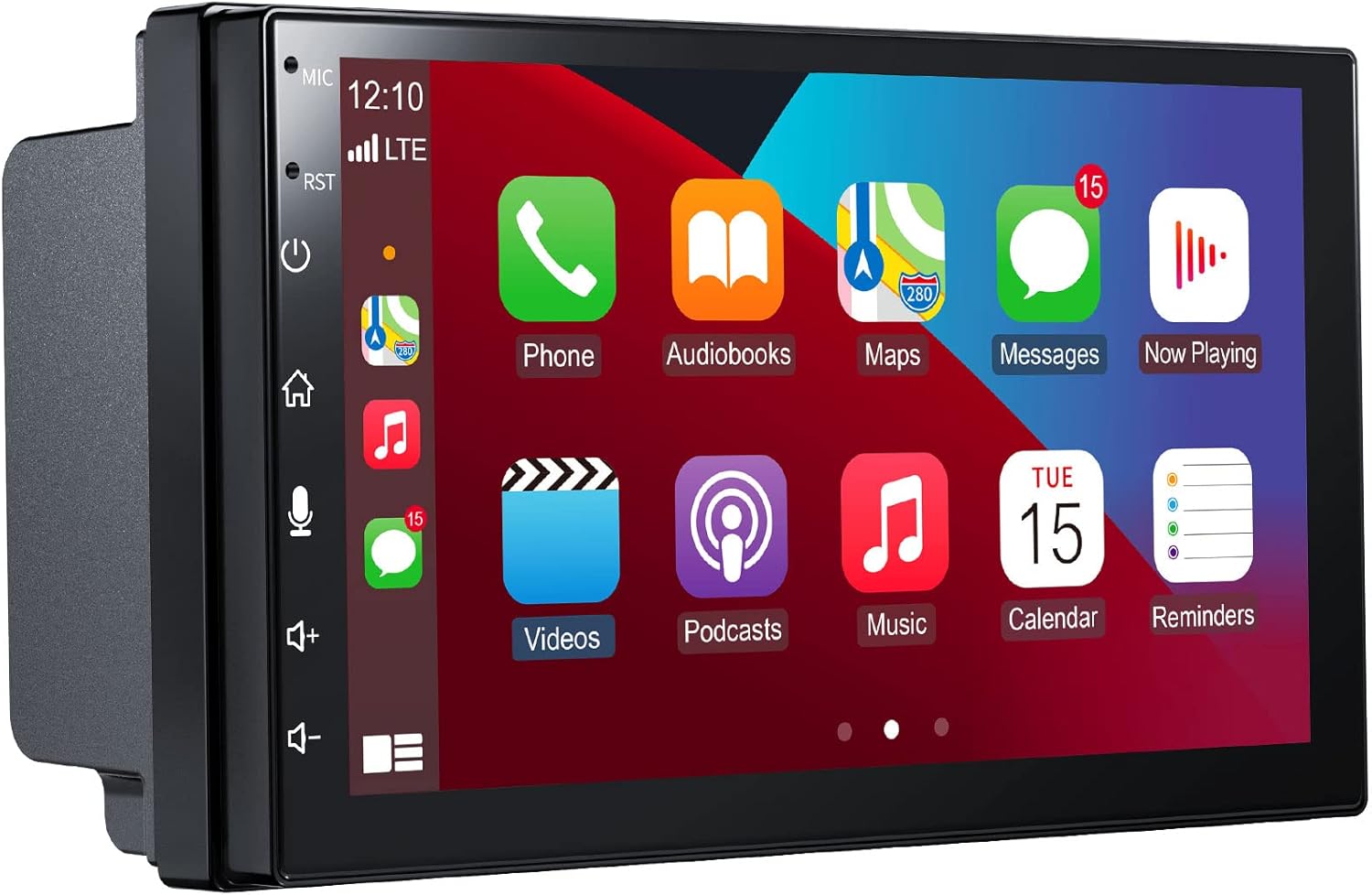 Double Din Car Stereo, DEKNEI 7'' Touchscreen Car Radio with Wireless CarPlay&Android Auto, Bluetooth Multimedia Player with MirrorLink,Backup Camera,Steering Wheel Control, FM/AM/RDS Radio(OXd8 Pro)