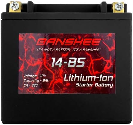 Lithium Ion Battery Replaces YTX14-BS for Harley Davidson 250 Cranking Amps