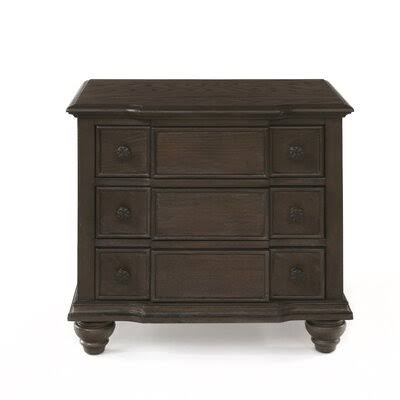 Acme Harborton Nightstand in Weathered Oak 26113 Canora Grey