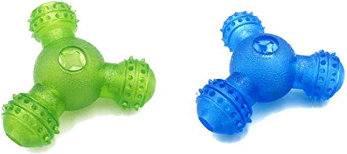 Soft Rubber Pet Teeth Grinding Toys as Feeders (2-PCS) | Chew Toys as Feeders for Pets to Play and Eat at Same time, Avoid Furniture Destroy from Naughty Huskies for Exercising Training and Tracking