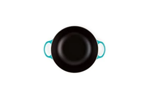 Le Creuset Cast Iron Soup Pot with Black Interior 26 cm Teal