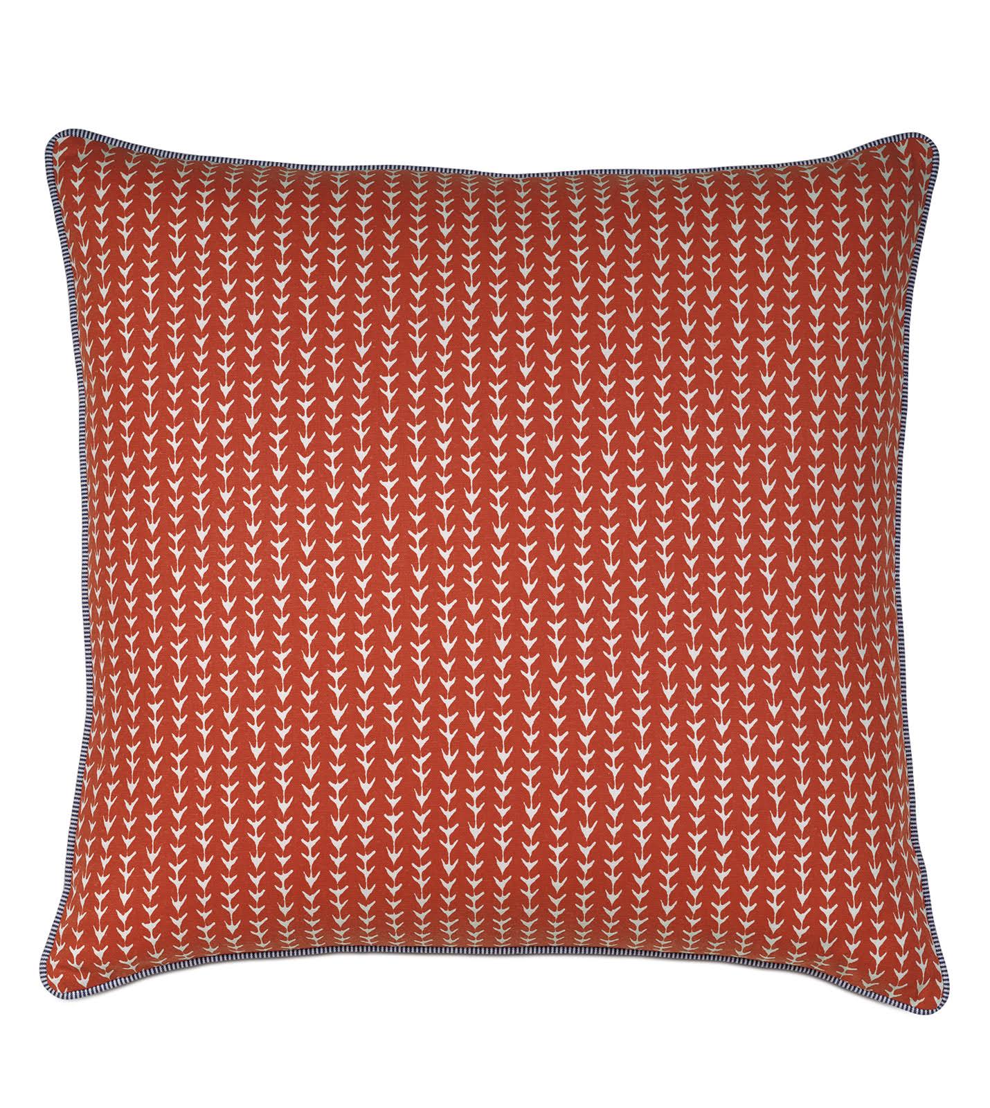 Eastern Accents | Ziggy Tomato with Small Welt | 27x27